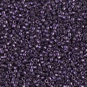 Margele Delica, 11/0, Galvanized Dk.Purple Dyed - 0464