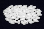 Margele Rizo, 2.5x6 mm, Chalk White Shimmer - 03000-20600 