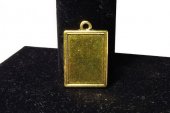 Pandantiv metalic, auriu antichizat, 29x18 mm