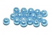 Perle din sticla, 3 mm, bleu