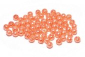 Perle din sticla, 3 mm, portocalii