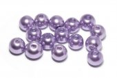 Perle din sticla, 4 mm, mov