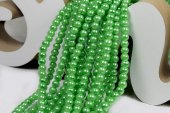 Perle din sticla, 4 mm, verzi