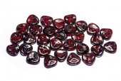 Petale din sticla, 8x7 mm, Opaque Red Picasso - 91240-43400 
