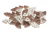 Tri-bead, 4 mm, Chalk White Celsian Matted - 03000-22571 