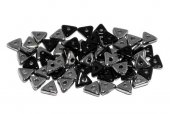 Tri-bead, 4 mm, Jet Chrome - 23980-27401 